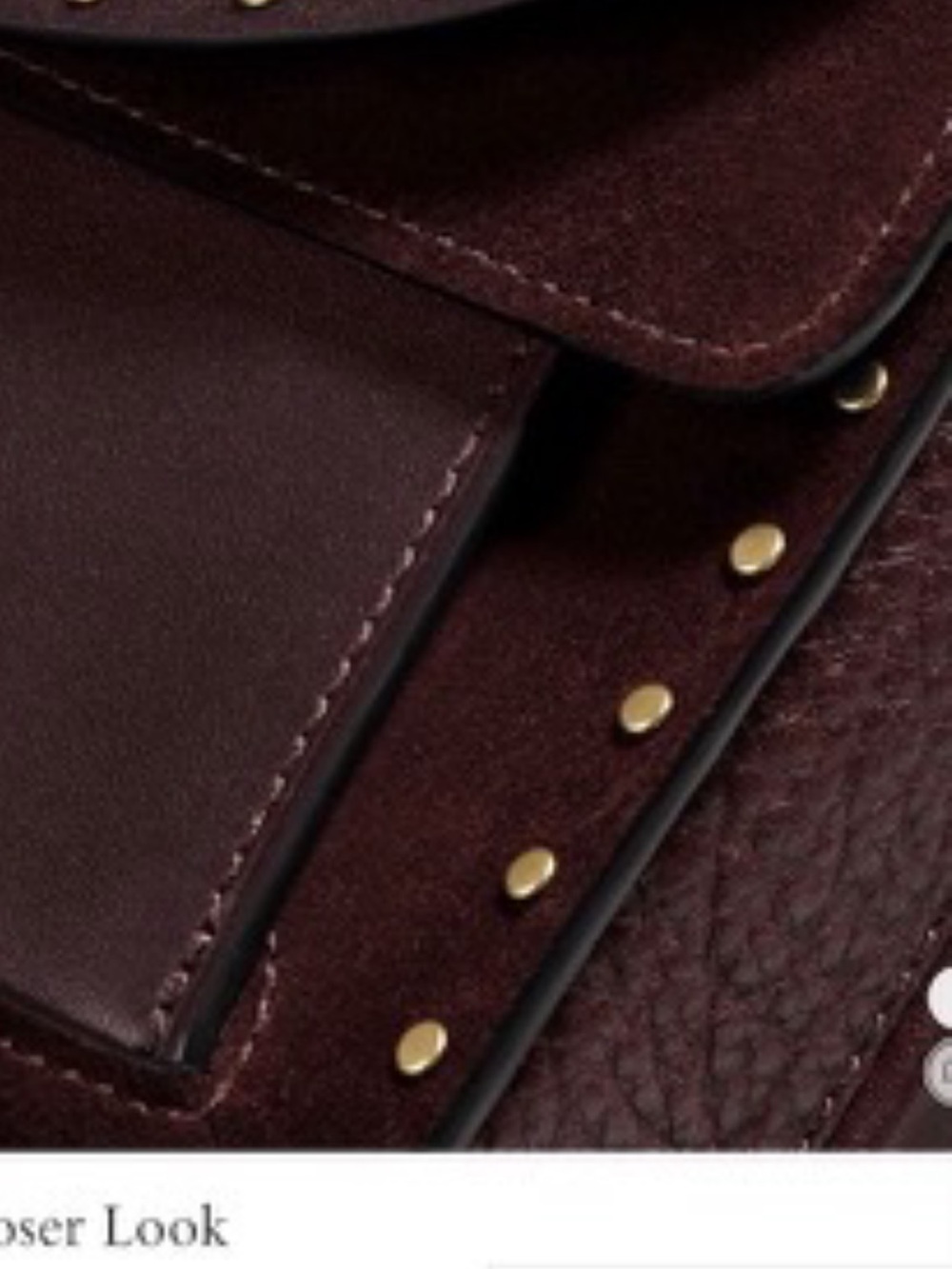 Coach dreamer handbag with rivets - Picture 7 of 8